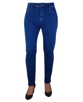 Jeans con spacchetti laterali Virginia Blu'
